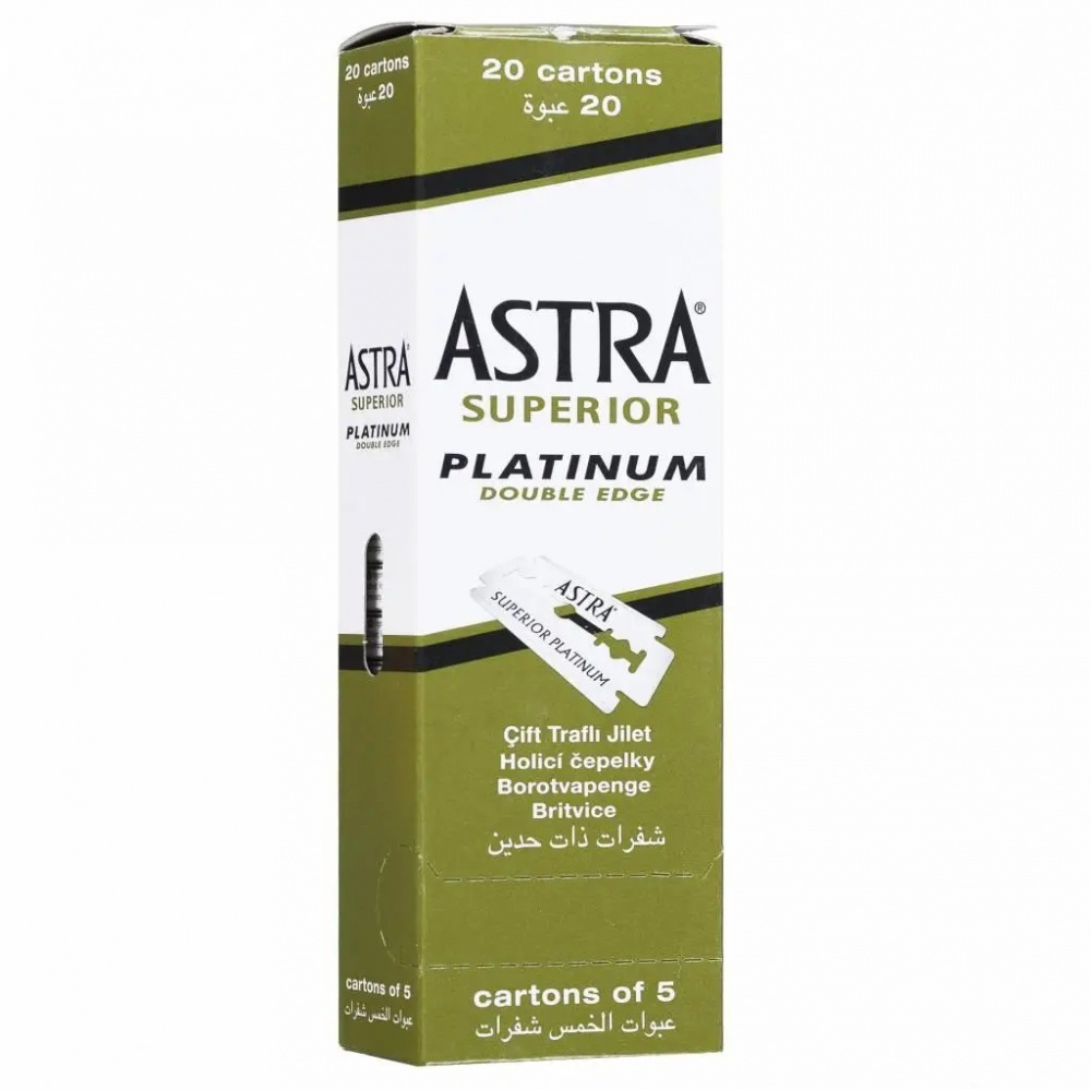 Леза двосторонні Astra Platinum 5 шт