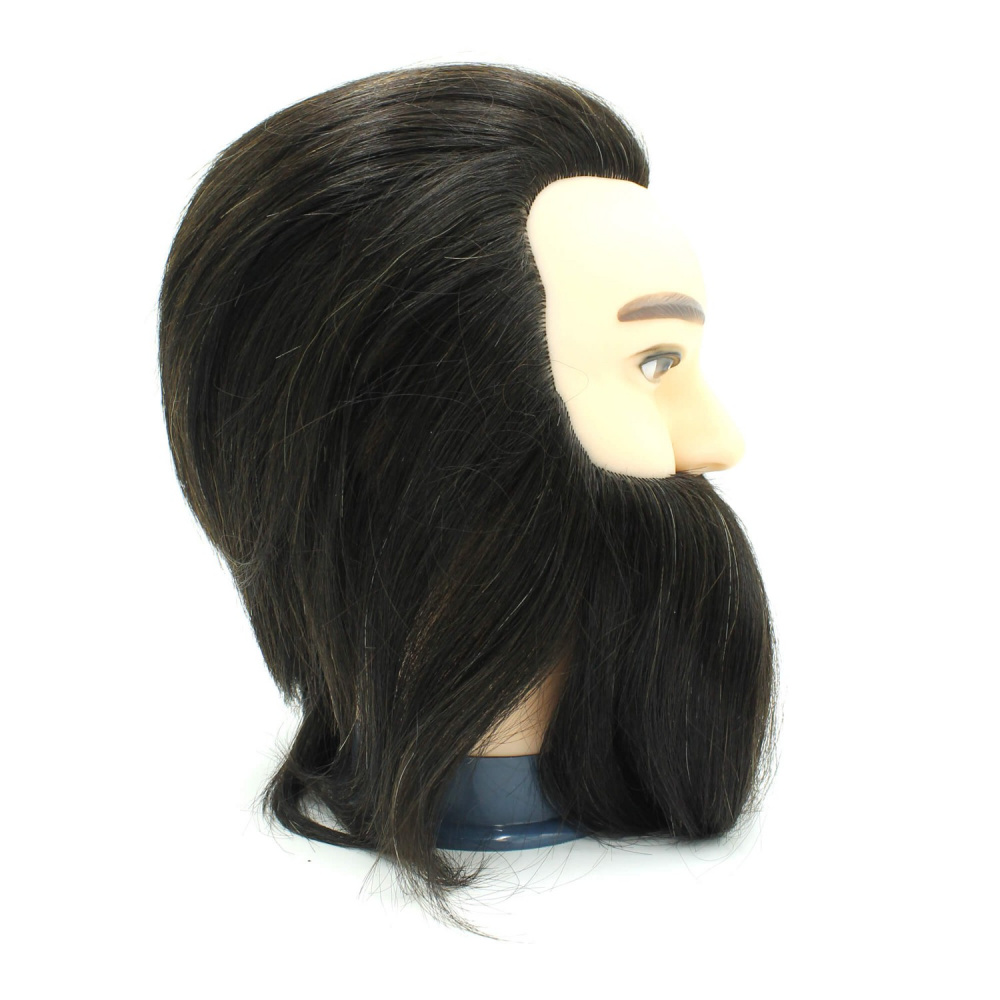 Голова-манекен SPL "брюнет" з бородою 20-25см + 519 / A-1