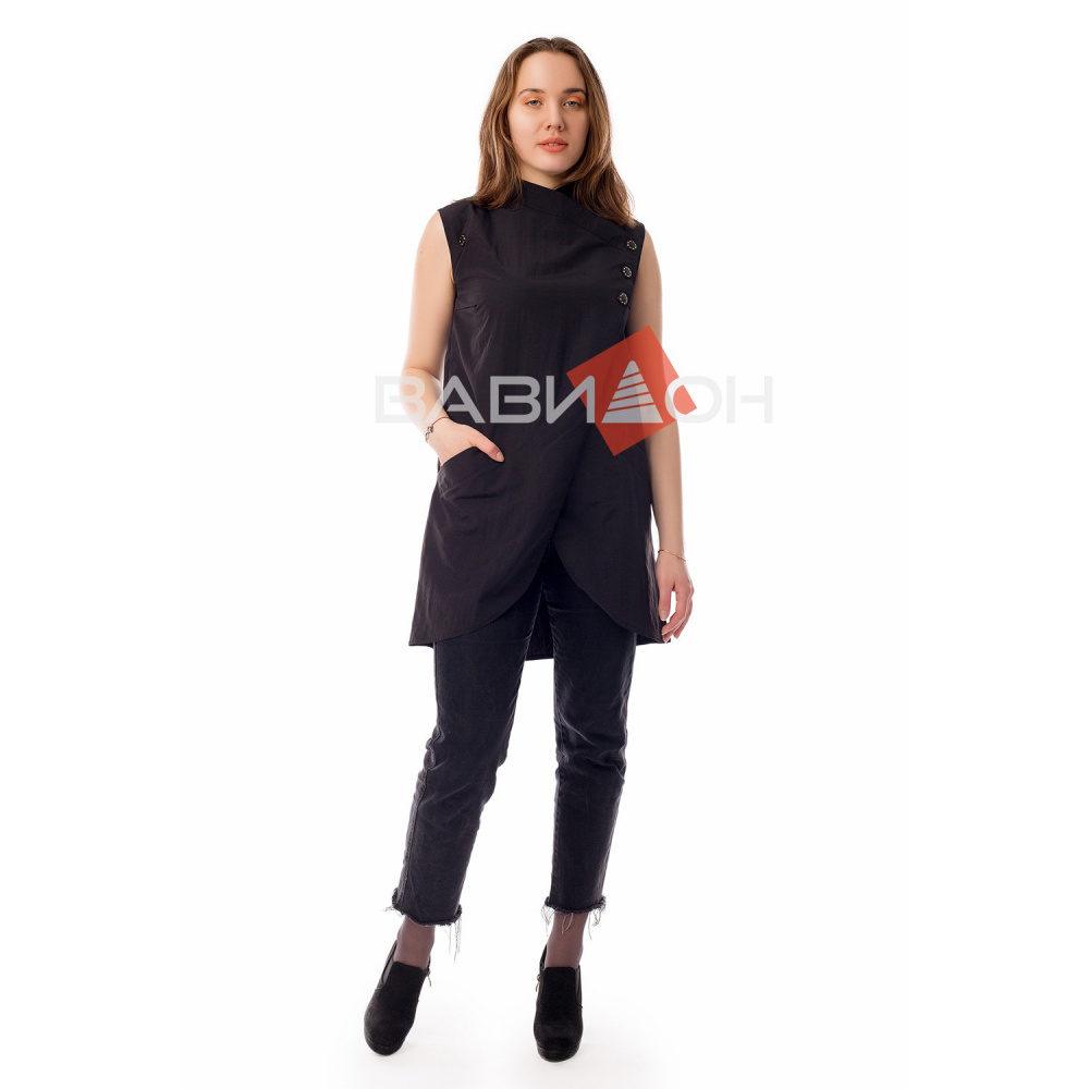 Халат Tunic Туника чёрный