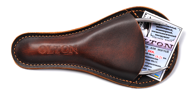 Кусачки Olton маникюрные XXXL 18-21мм + чехол (кожа)