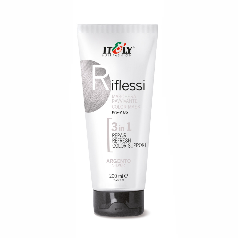 Тонна маска Itely Hairfashion Riflessi 3 в 1 Argento сріблястий 200мл