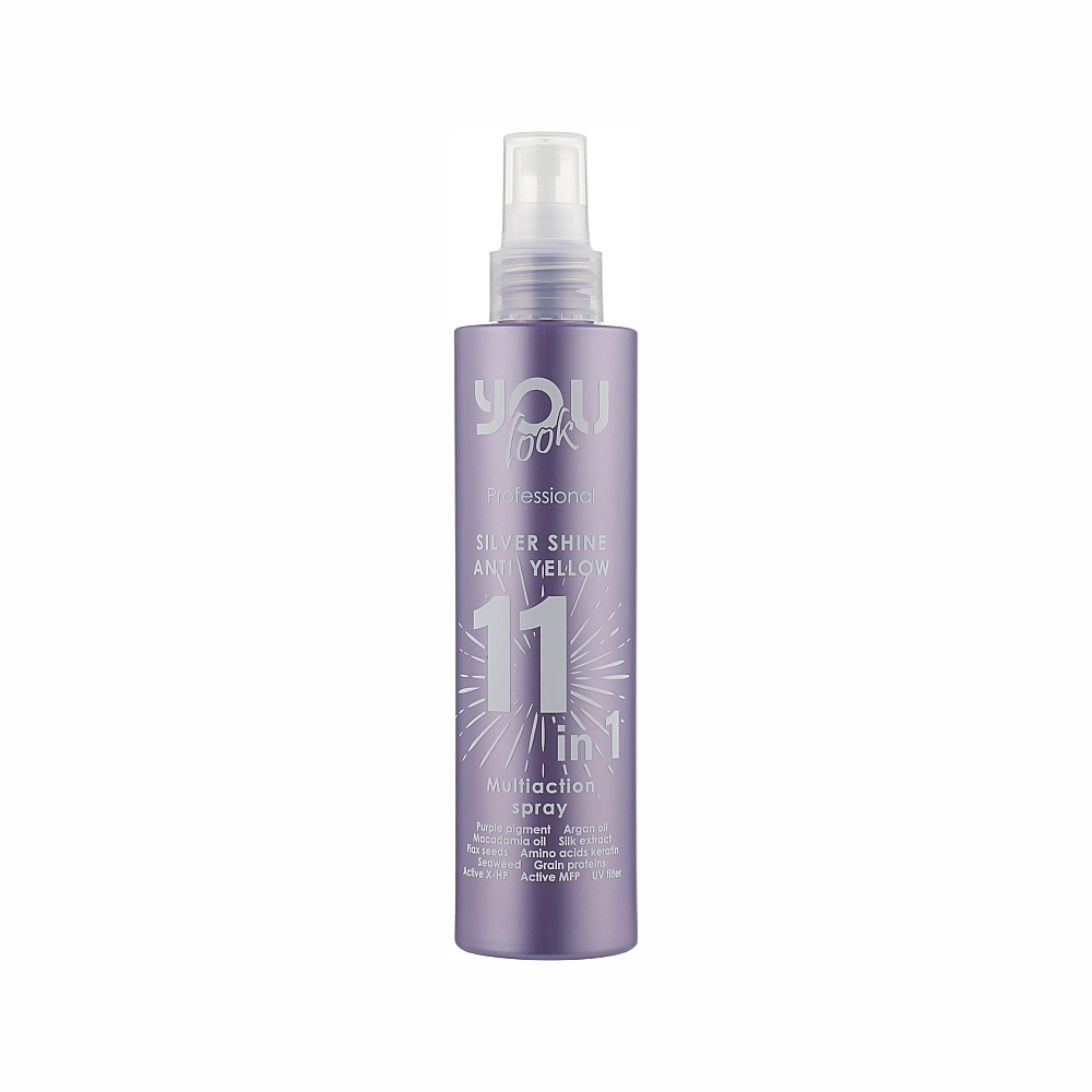 Спрей для блондинок You Look Professional Silver Shine Anti Yellow 11 in 1 200мл