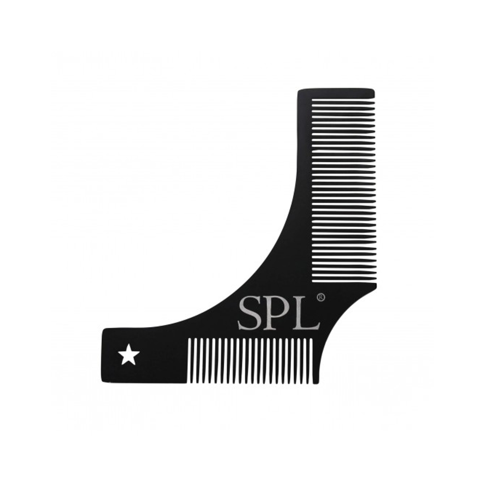 Расчёска шаблон трафарет для бороды SPL из нержавеющей стали 1201