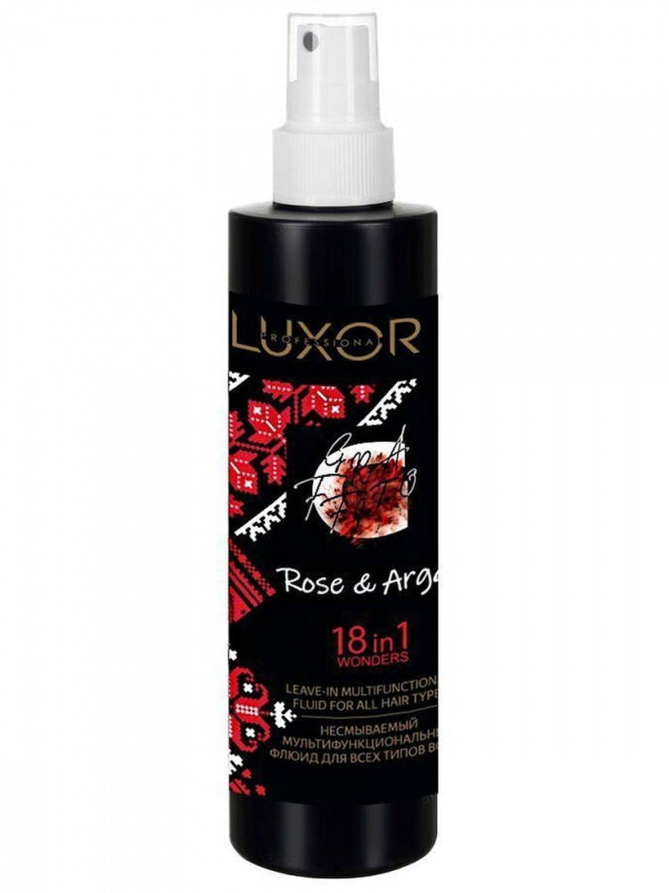 Незмивний флюїд для будь-якого типу волосся Luxor Professional серія Wonders Rose &amp; Argan 235мл