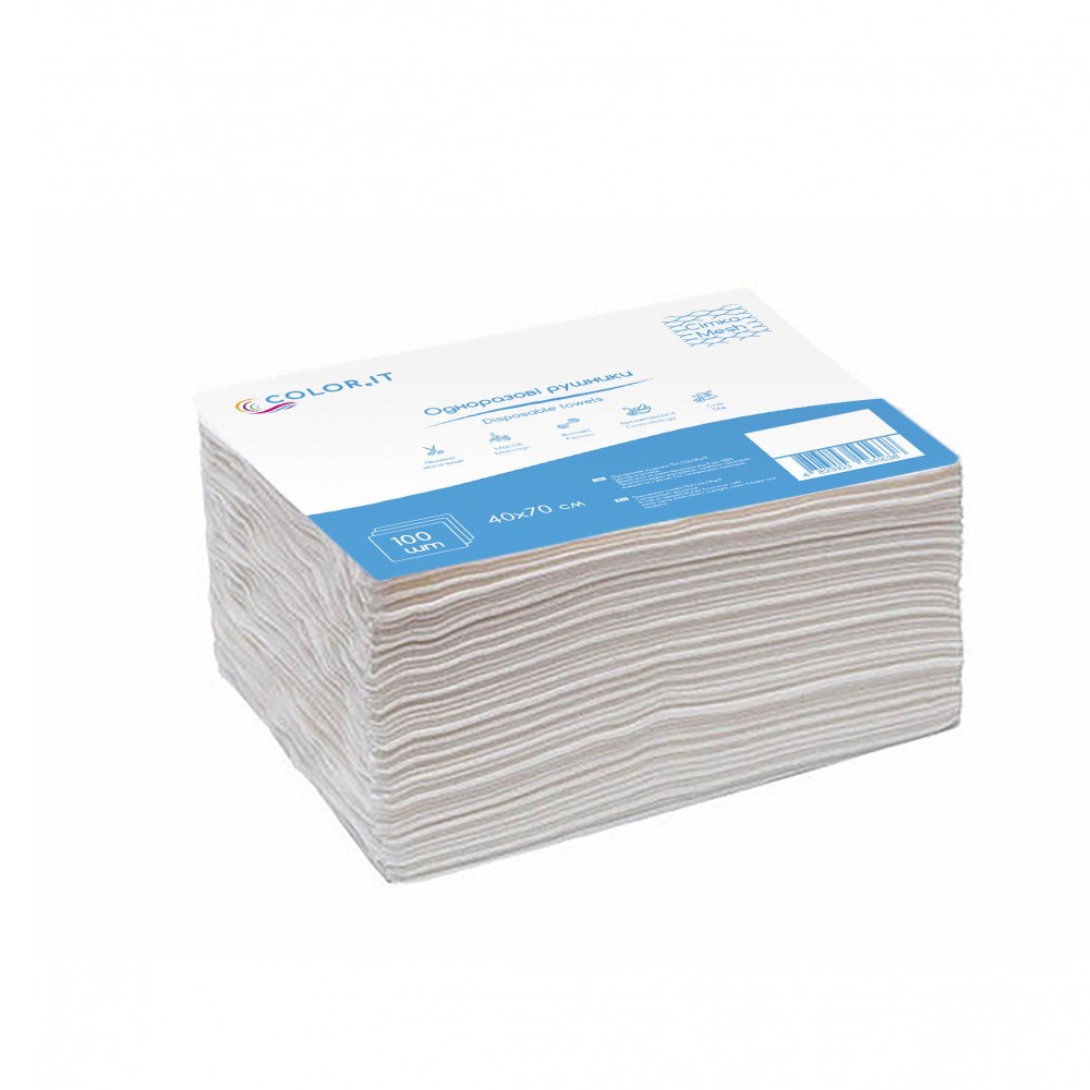 Полотенце COLOReIT 40х70см 100шт сетка