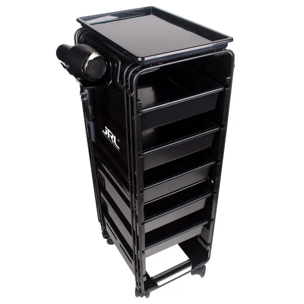 Парикмахерская тележка тролес JRL Black JRL-TL00025