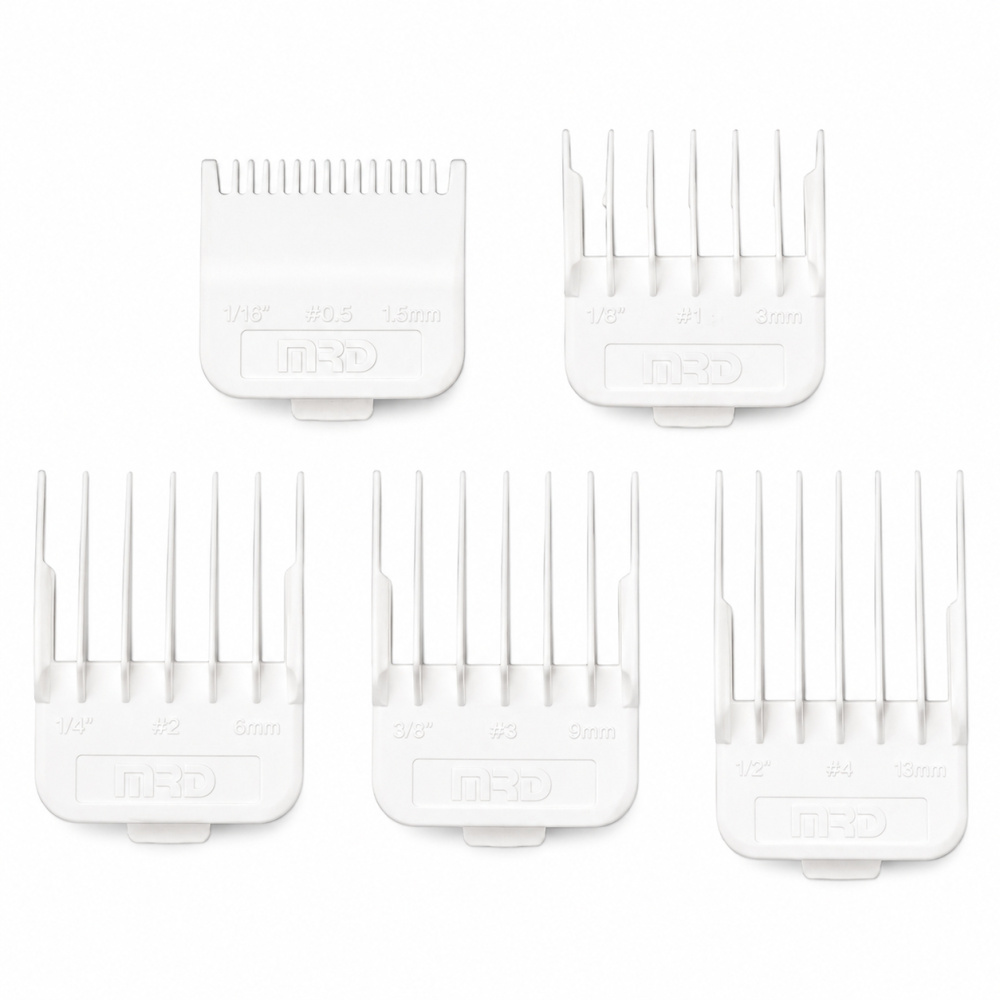 Комплект магнитных насадок для машинки MRD Pro Set 5 Double Magnetic White MRD-GC1W