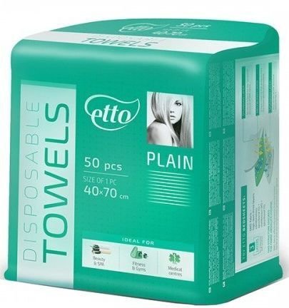 Рушник ETTO 40*70 гладкий 50шт