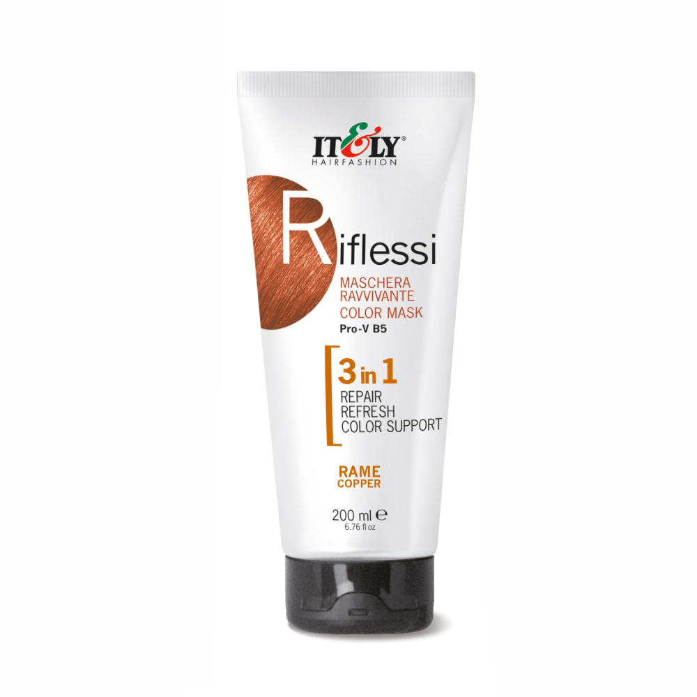 Тонна маска Itely Hairfashion Riflessi 3 в 1 Rame Copper мідний 200мл