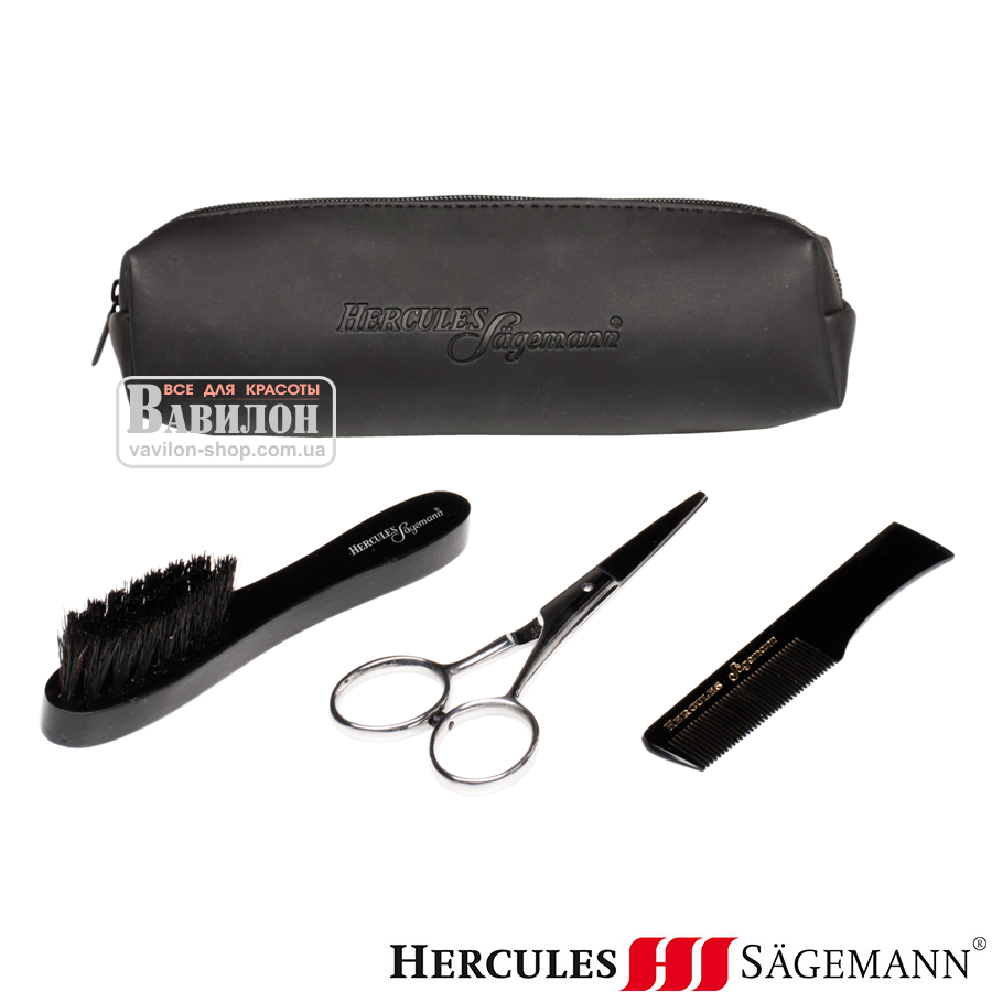 Набір Hercules для догляду за вусами 4 предмета
