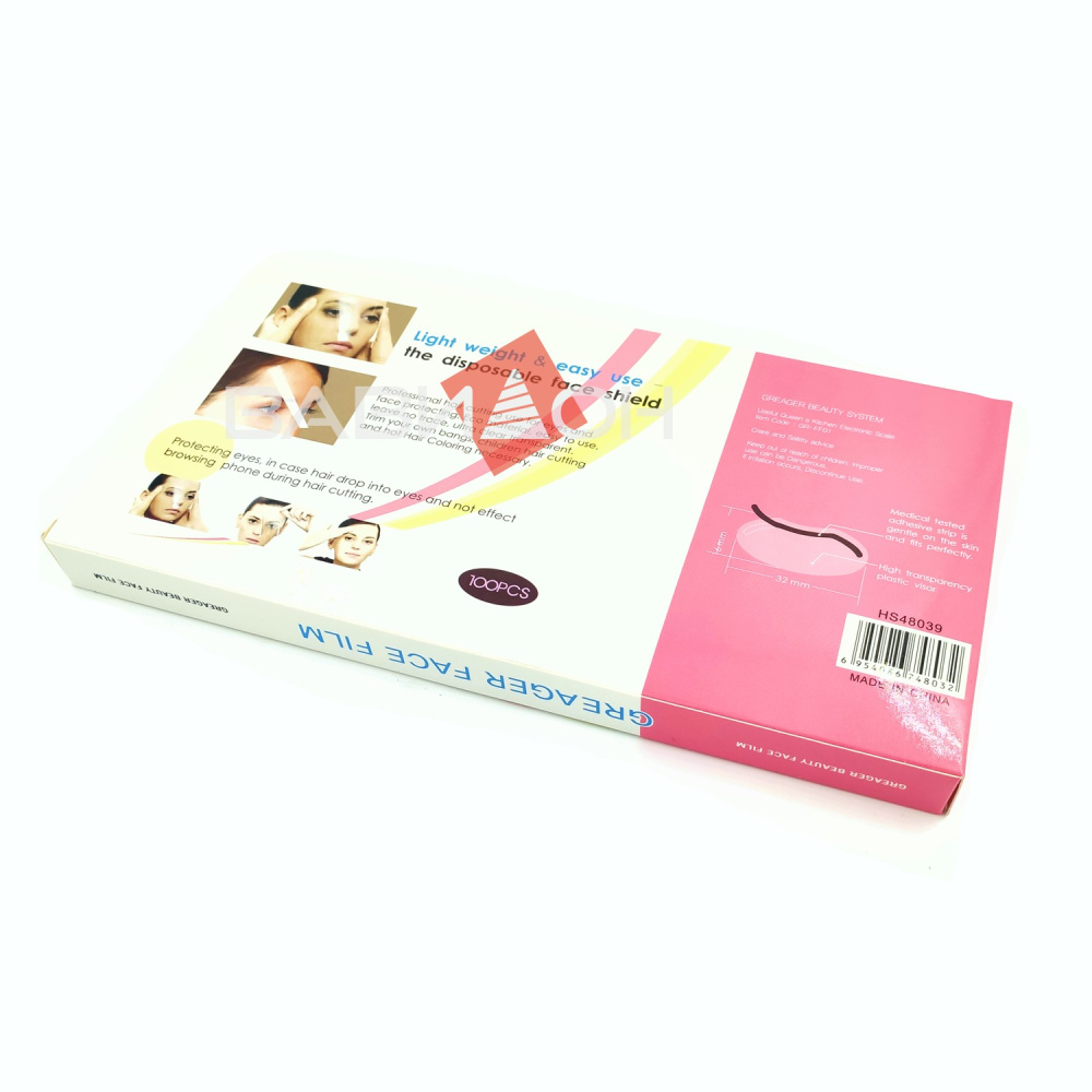 Защитный козырек на лоб прозрачный 50шт