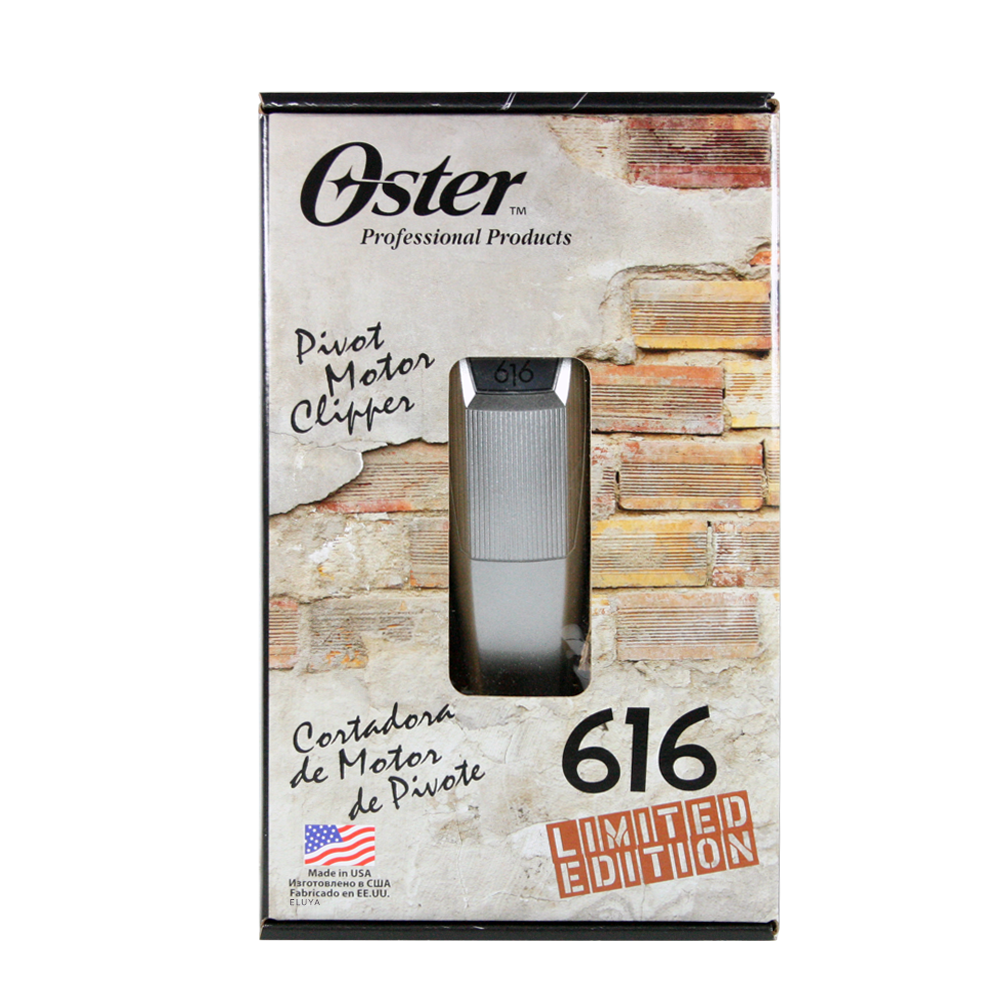 Машинка для стрижки Oster 616-707 Silver Edition 2 ножа 1/10 и 3мм+3 насадки