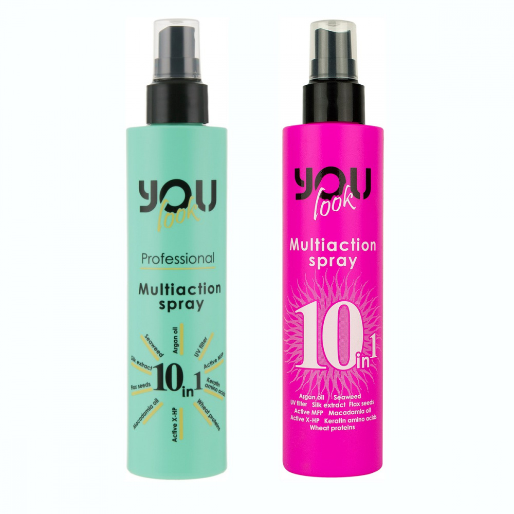 Спрей-догляд для волосся миттєвої дії You Look Professional Multiaction 10 in 1 Hairspray 200 мл