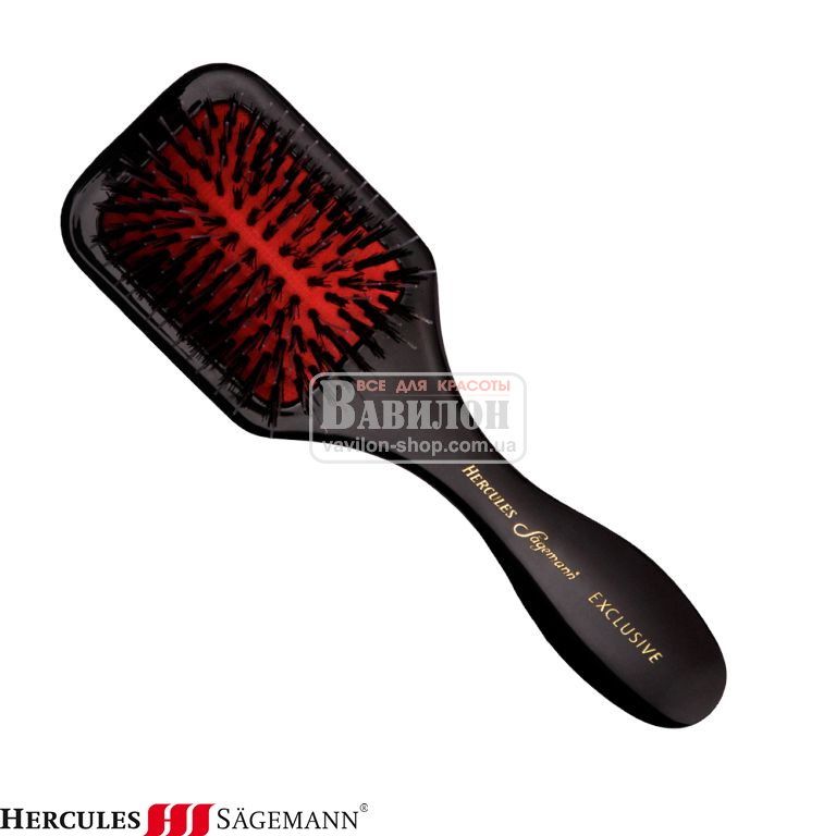 Щетка Hercules Excllusive Paddle Small щетина+нейлон 9 рядов эбонитовая 2301