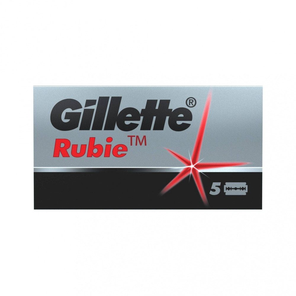 Леза двосторонні Gillette Rubie Stainless 5 шт