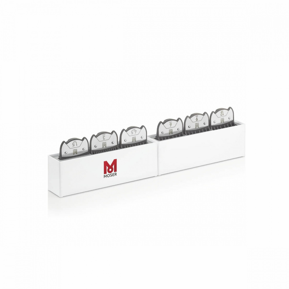Комплект магнитных насадок Moser Magnetic Premium 6шт+подставка 1801-7000