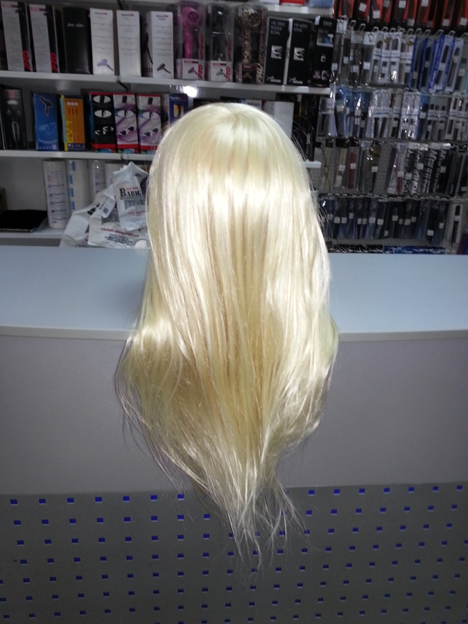 Голова-манекен SPL штучне волосся &quot;блондин&quot; 50-55см + штатив 518 / C-613