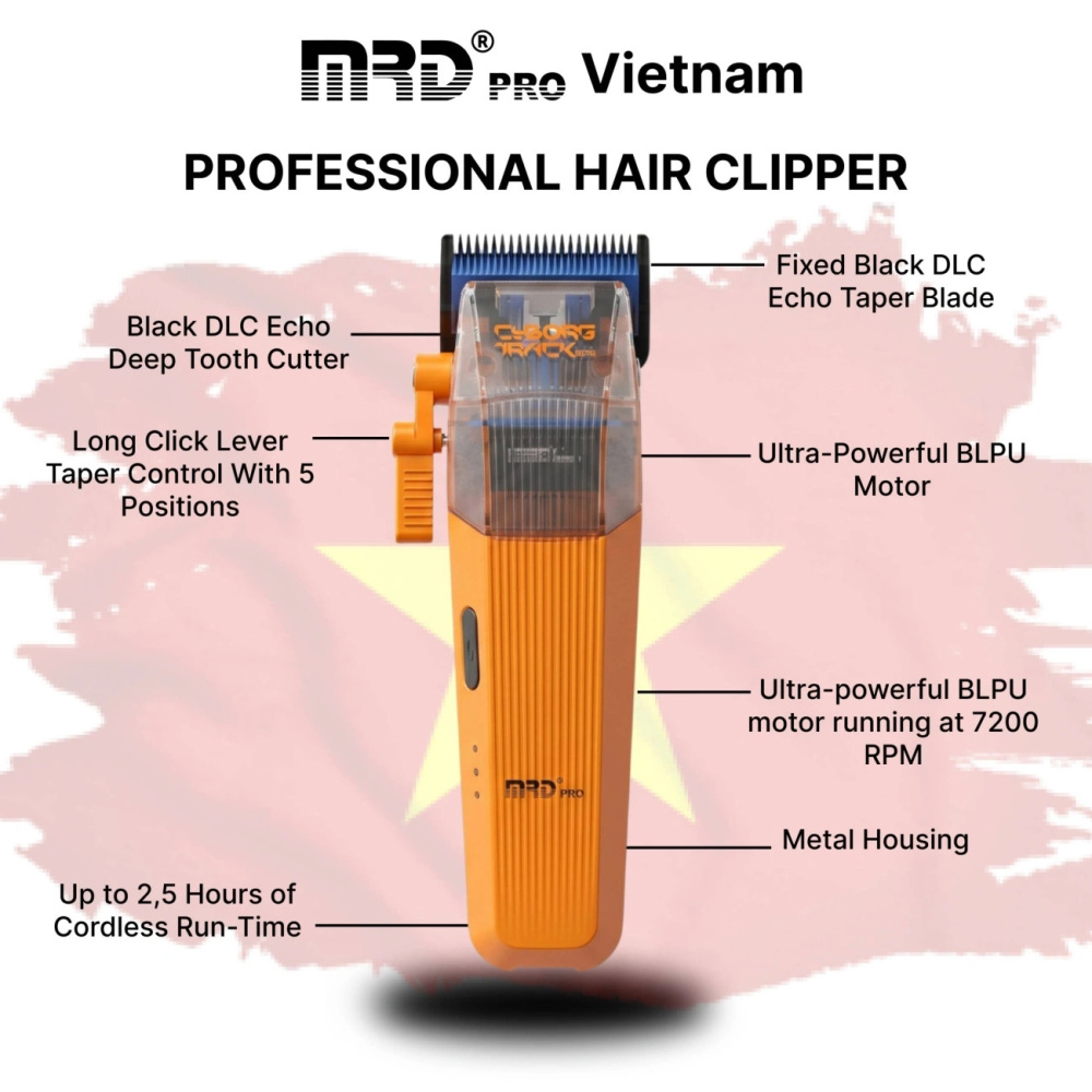 Машинка для стрижки MRD Pro Cyborg Track GTR Orange HC-666CT-HO