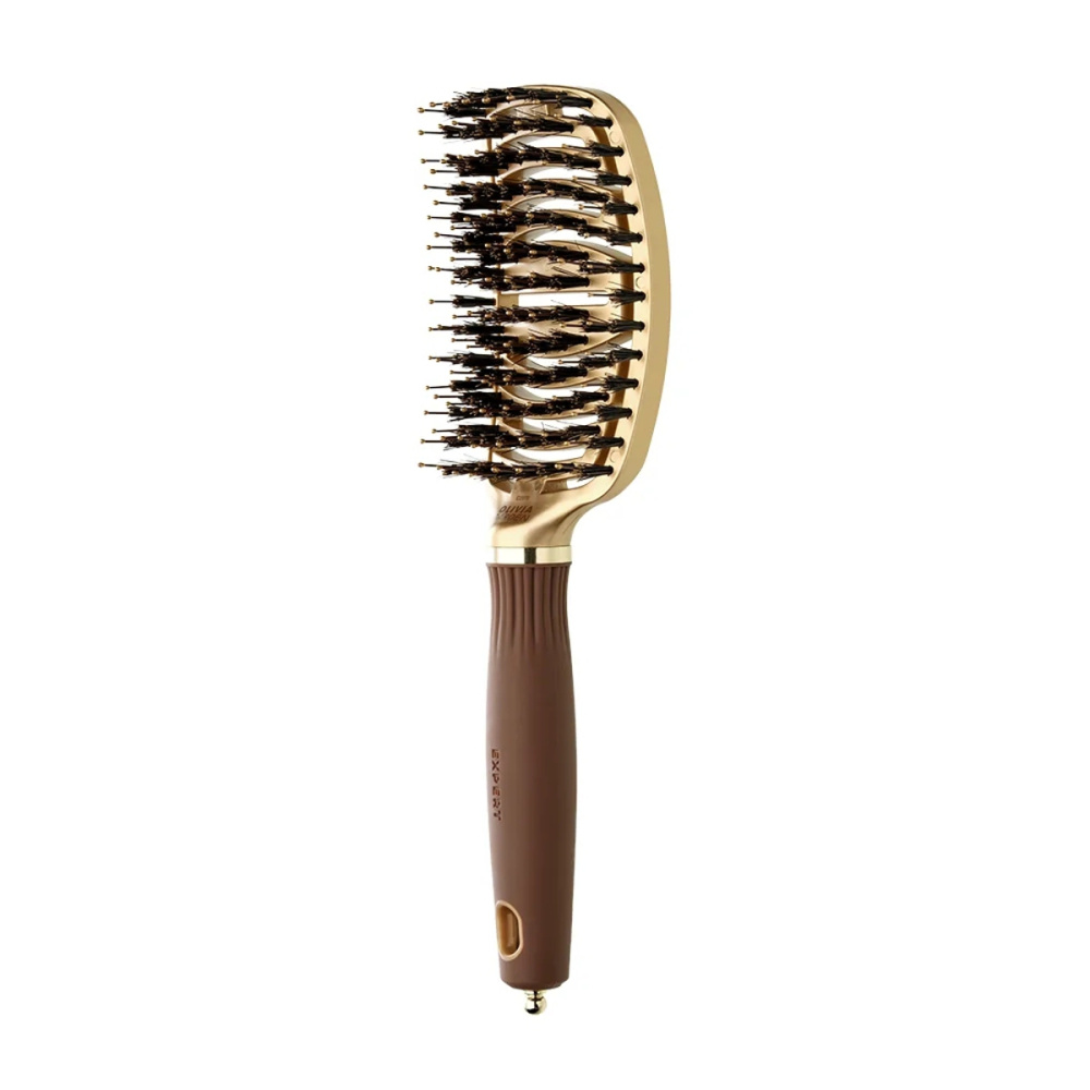 Щетка Olivia Garden Expert Care Flex Boar&Nylon Gold & Brown ID2071