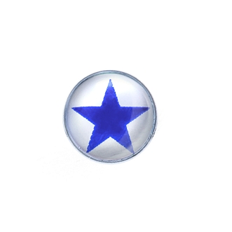 L613 Синяя звезда на белом фоне