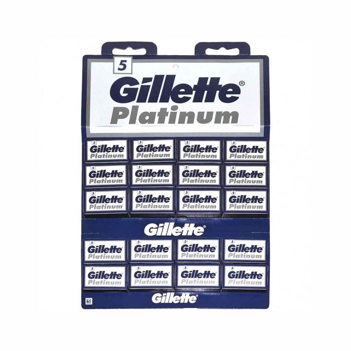 Леза двосторонні Gillette Platinum 5 шт