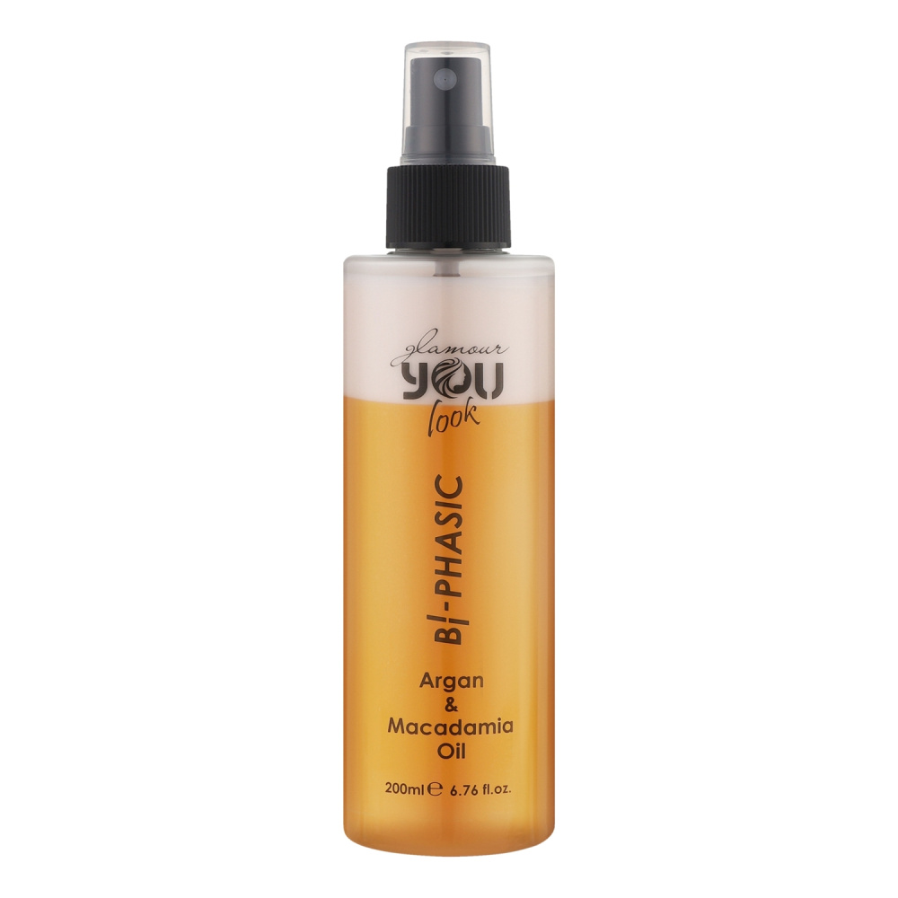 Двофазний спрей-кондиціонер You Look Professional Glamour Bi-Phasic Argan & Macadamia Oil 200мл