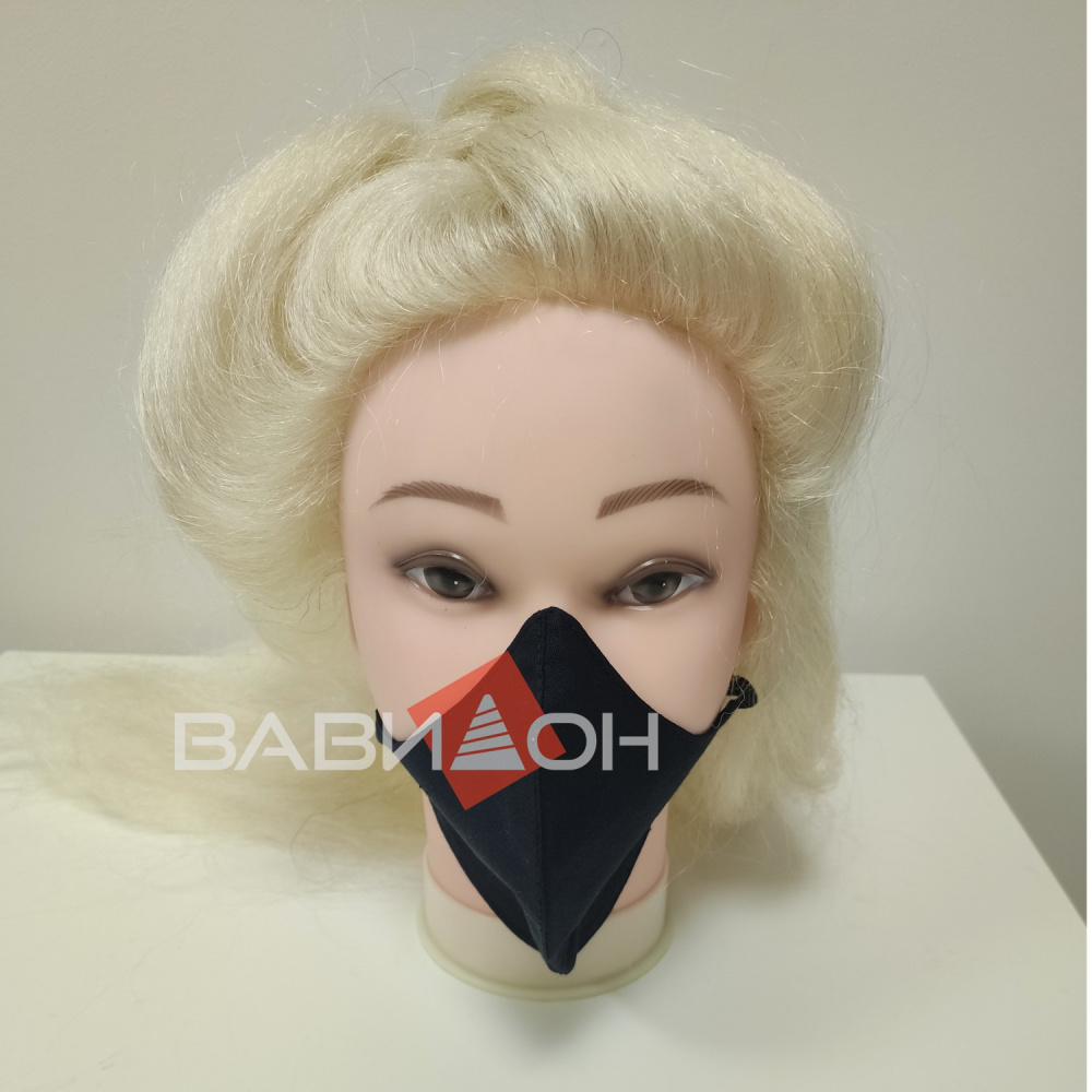 Маска защитная для лица угловая многоразовая