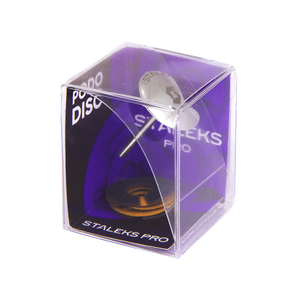 Диск педикюрный Зонтик PodoDisc Staleks Pro M в комплекте с сменным файлом-кольцом 180 грит 5 шт