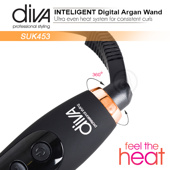 Плойка конусная Diva Intelligent Digital Wand Ø32-19мм D453