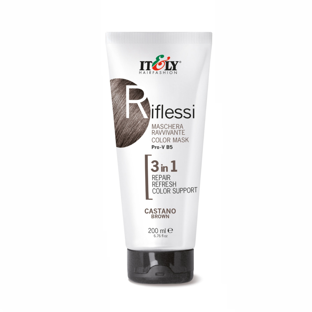 Тонуюча маска Itely Hairfashion Riflessi 3 в 1 Castano коричневий 200мл