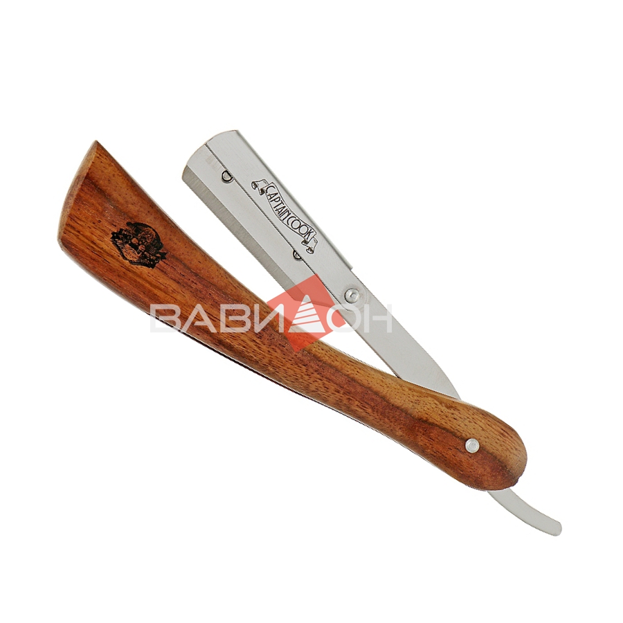 Бритва Eurostil Barber Line Wooden Shaving Razor Captain Cook 04932