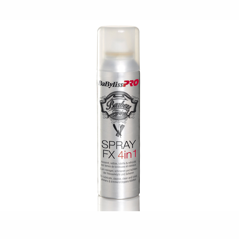 Спрей Babyliss FX4in1 для смазки и дезинфекции 150мл FX040290